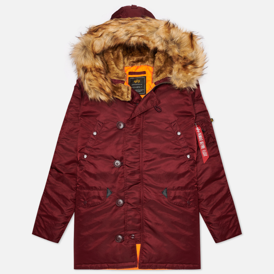 Мужская куртка парка Alpha Industries N3B VF 59 Wine Red