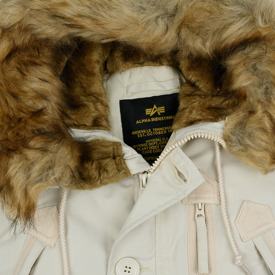 Мужская куртка парка Alpha Industries Polar Off White