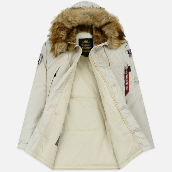 Мужская куртка парка Alpha Industries Polar Off White
