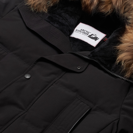 Мужская куртка парка Arctic Explorer Neft Black