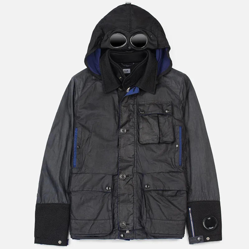 C.P. Company Мужская куртка парка Goggle Lino Rubber Flex Limited 40TH