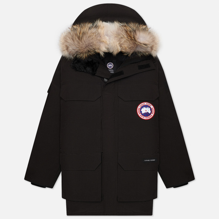 Мужская куртка парка Canada Goose Expedition RF, цвет чёрный, размер XS
