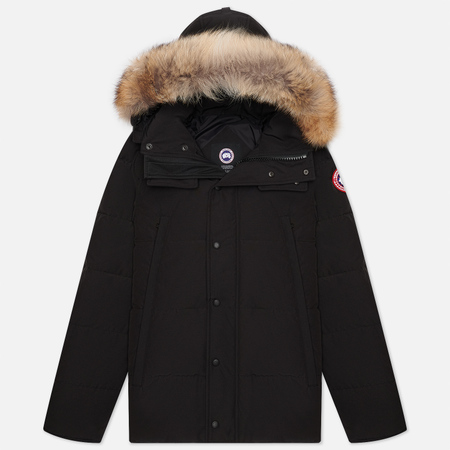 Мужская куртка парка Canada Goose Wyndham, цвет чёрный, размер XL