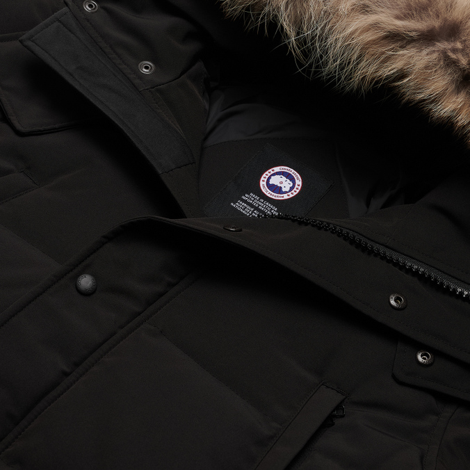 Мужская куртка парка Canada Goose, цвет чёрный, размер L 3808M-61 Wyndham - фото 2
