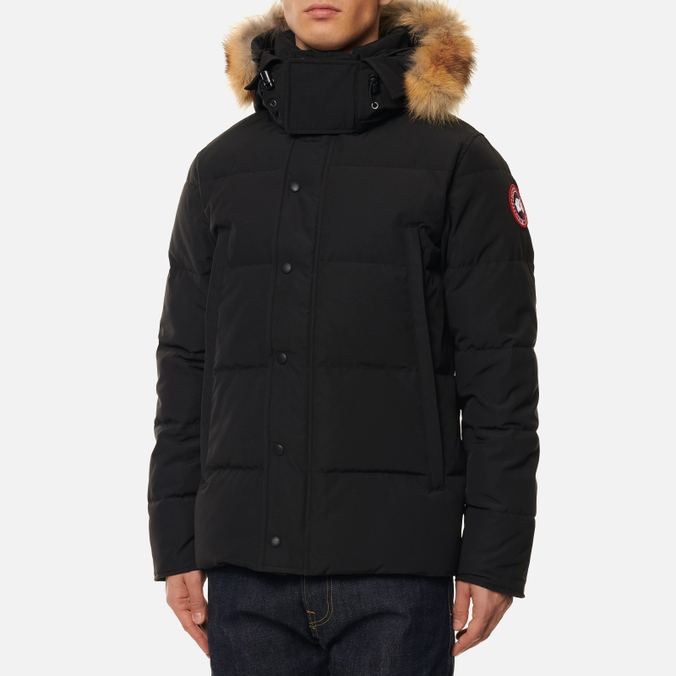 Мужская куртка парка Canada Goose, цвет чёрный, размер L 3808M-61 Wyndham - фото 4