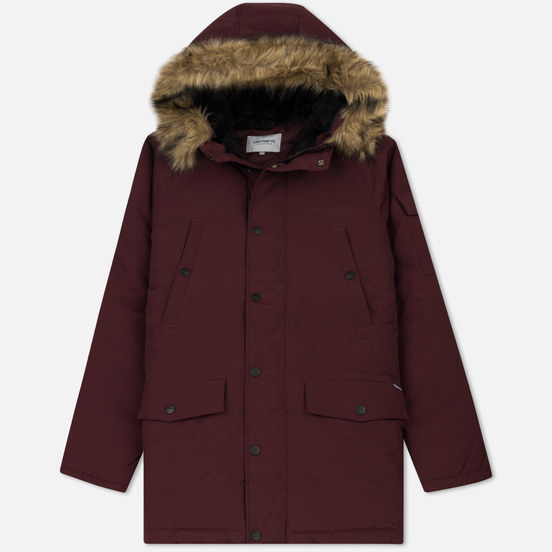 Мужская куртка парка Carhartt WIP Anchorage 4.7 Oz Amarone/Black