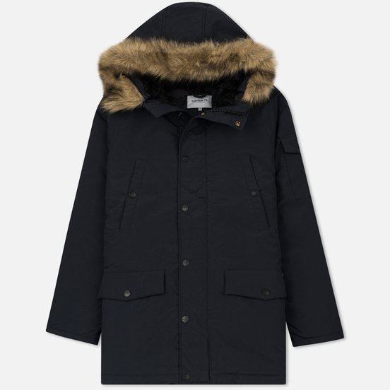 Мужская куртка парка Carhartt WIP Anchorage 4.7 Oz Dark Navy/Black