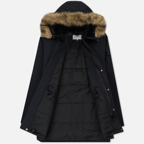 Мужская куртка парка Carhartt WIP Anchorage 4.7 Oz Dark Navy/Black