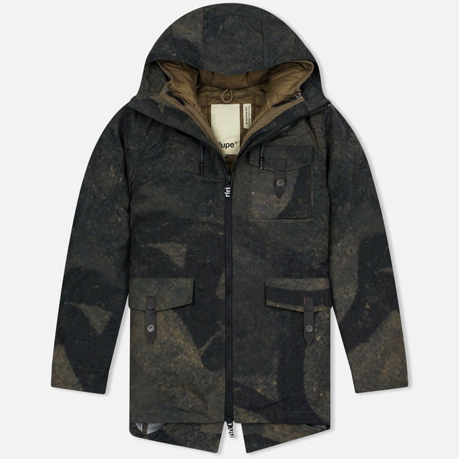 Мужская куртка парка Dupe Storm Hooded 3L Graffiti Brown/Ultras Dupe Print