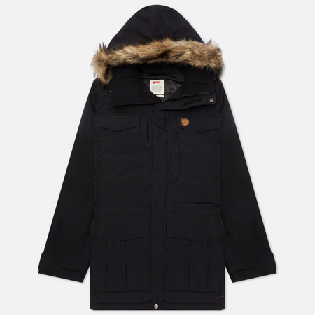 Мужская куртка парка Fjallraven Nuuk, цвет чёрный, размер L