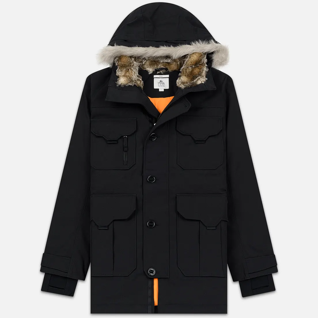 Lacoste Live Мужская куртка парка Faux Fur Hooded