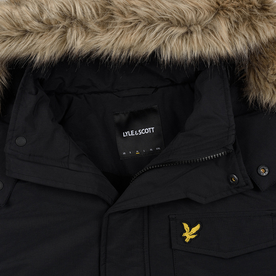 Мужская куртка парка Lyle & Scott Winter Weight Microfleece True Black