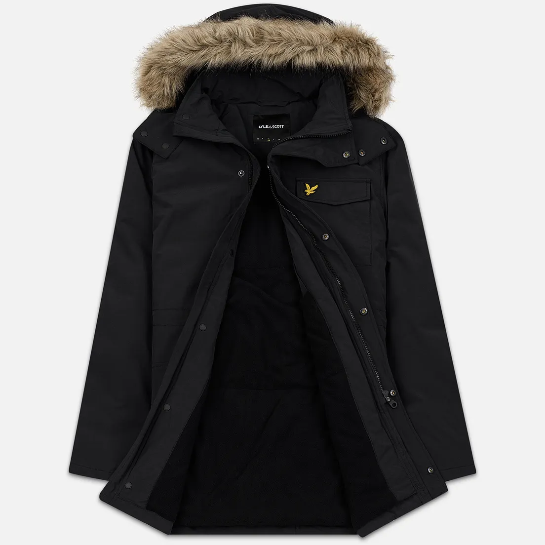 Lyle & Scott Мужская куртка парка Winter Weight Microfleece