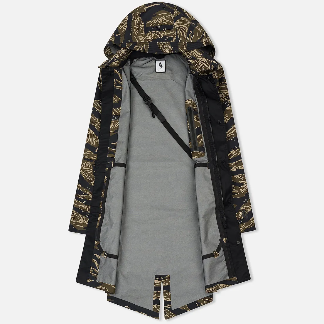 Nike Мужская куртка парка NikeLab Tiger Camo AOP