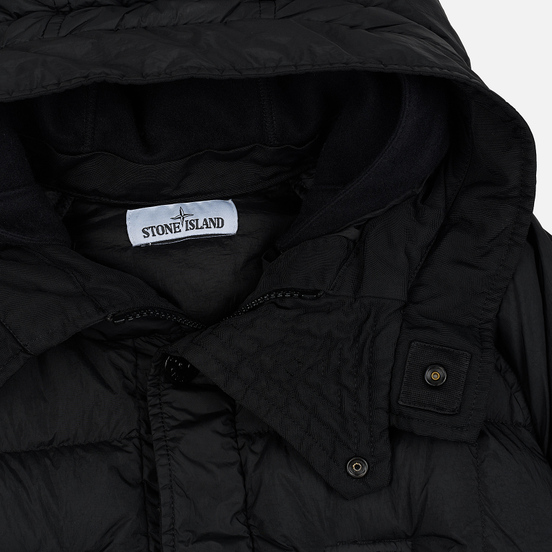 Мужская куртка парка Stone Island Crinkle Reps Nylon Down Black