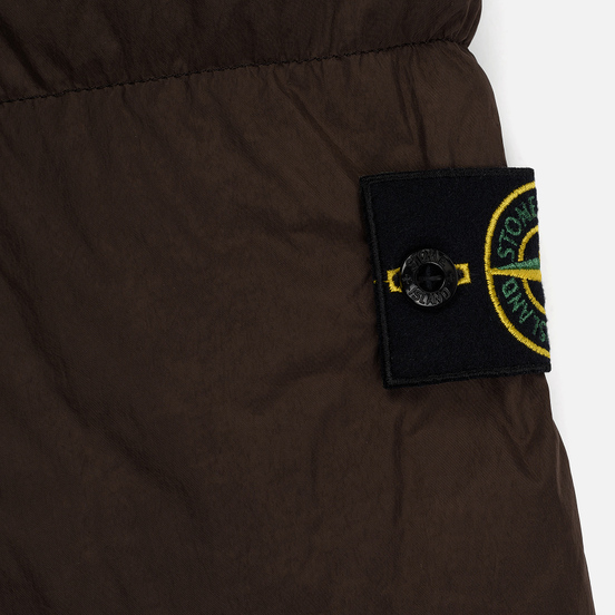 Мужская куртка парка Stone Island Crinkle Reps Nylon Down Dark Brown