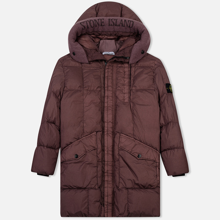 Мужская куртка парка Stone Island Garment Dyed Crinkle Reps Nylon Down Pink Quartz