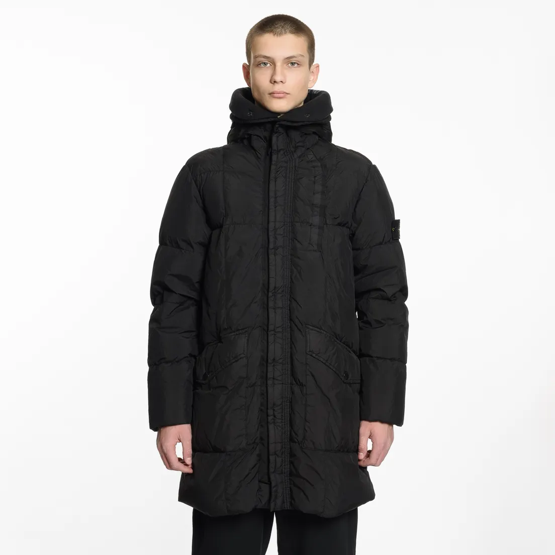 Stone Island Мужская куртка парка Garment Dyed Crinkle Reps Nylon Down
