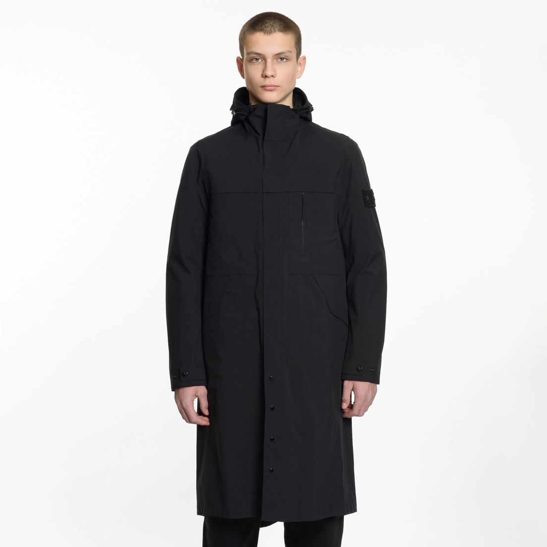 Stone Island Мужская куртка парка Ghost Piece Tank Shield