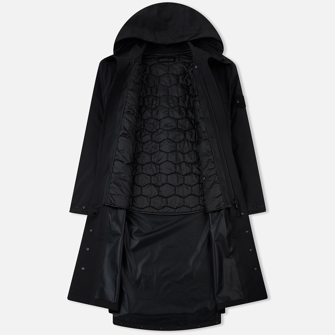 Stone Island Мужская куртка парка Ghost Piece Tank Shield