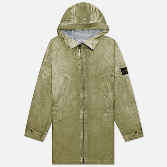 Мужская куртка парка Stone Island Membrana 3L Dust Colour Finish Beige
