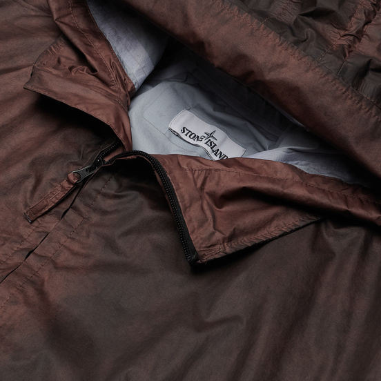 Мужская куртка парка Stone Island Membrana 3L Dust Colour Finish Manogany Brown