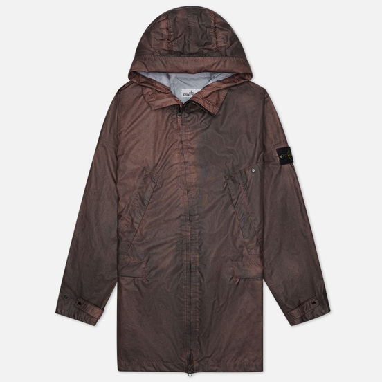Мужская куртка парка Stone Island Membrana 3L Dust Colour Finish Manogany Brown