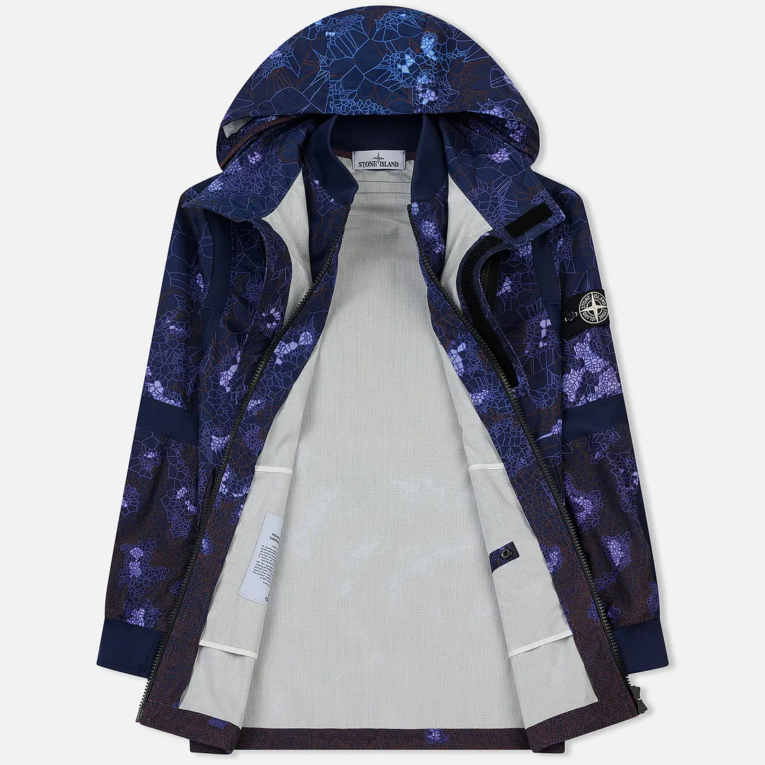 Stone Island Мужская куртка парка Printed Heat Reactive Tessuto Termo Sensibile