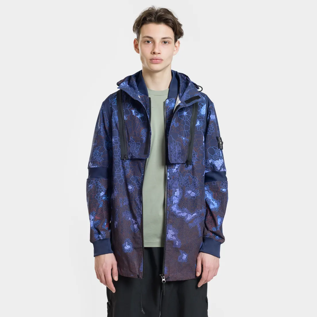 Stone Island Мужская куртка парка Printed Heat Reactive Tessuto Termo Sensibile