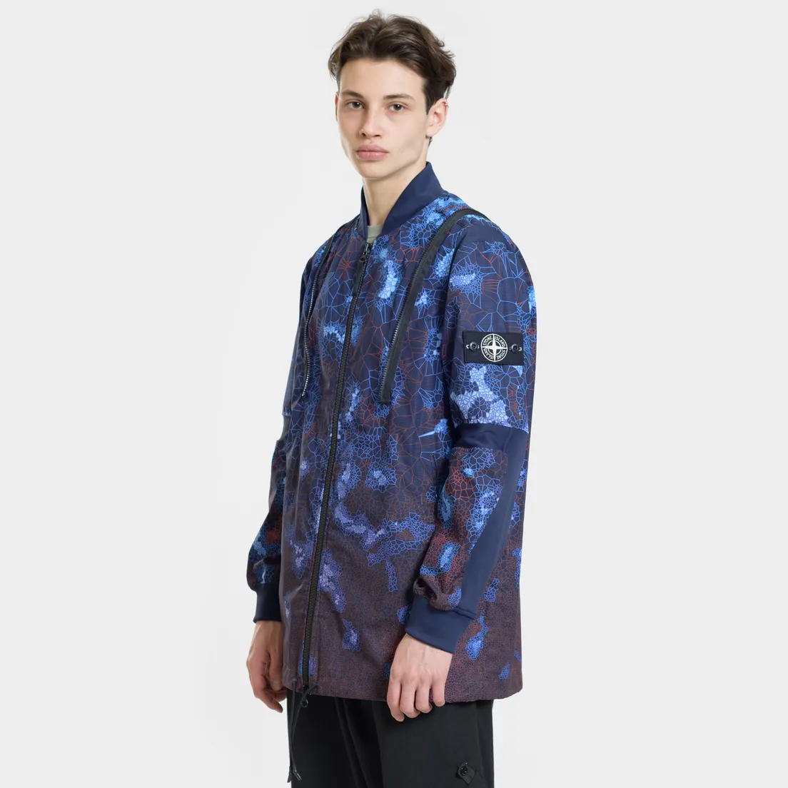 Stone Island Мужская куртка парка Printed Heat Reactive Tessuto Termo Sensibile