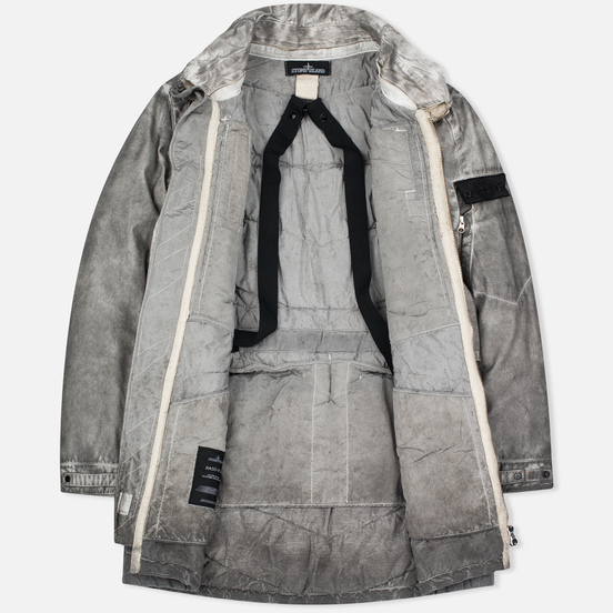 Мужская куртка парка Stone Island Shadow Project Double Front Raso-R/Nylon Metal Grey