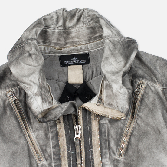 Мужская куртка парка Stone Island Shadow Project Double Front Raso-R/Nylon Metal Grey