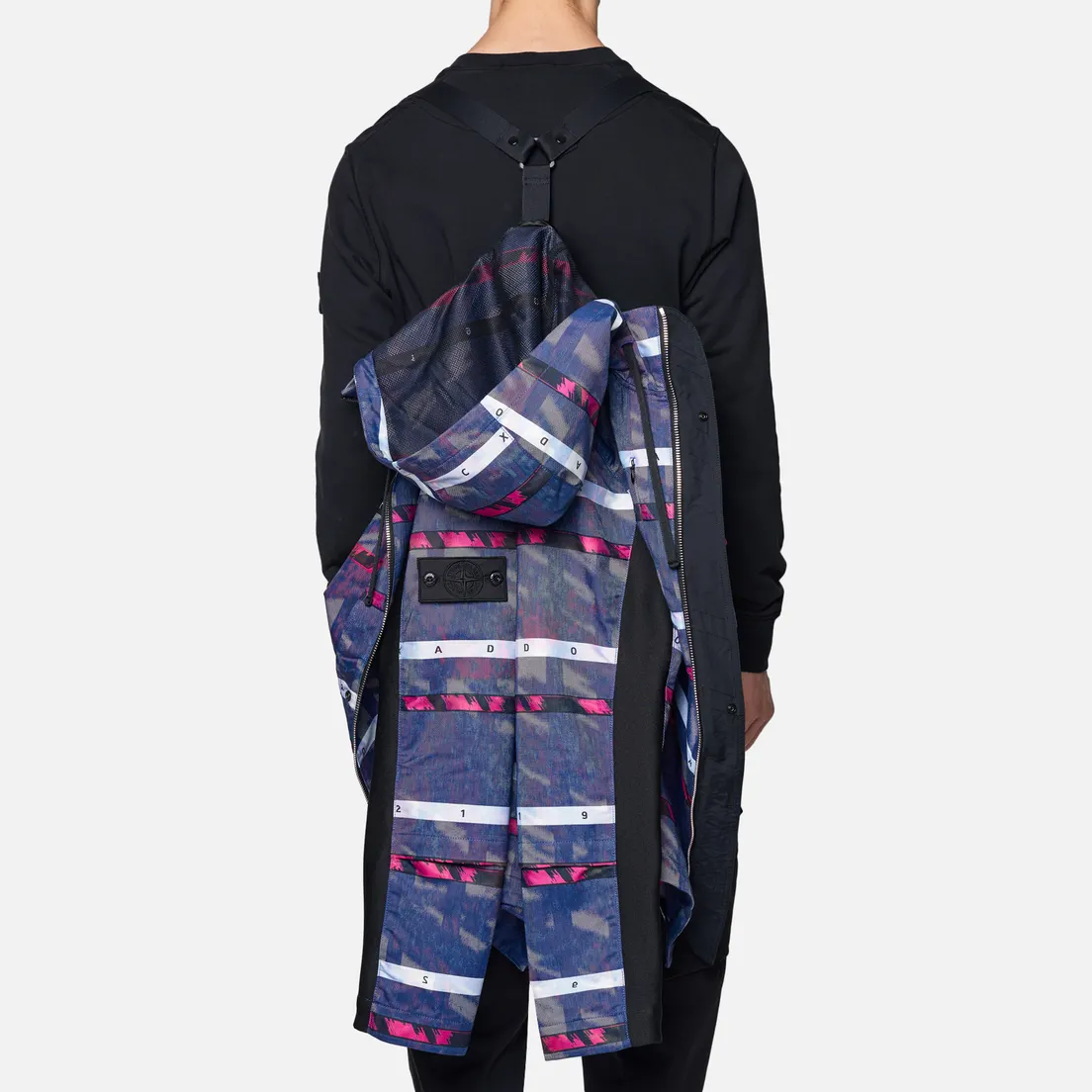 Stone Island Shadow Project Мужская куртка парка DPM Chine Jacquard