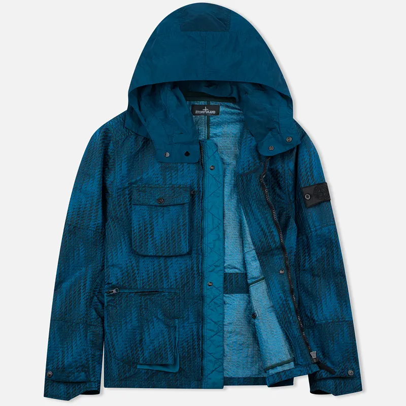 Stone Island Shadow Project Мужская куртка ветровка Jacquard Viscosa Nylon