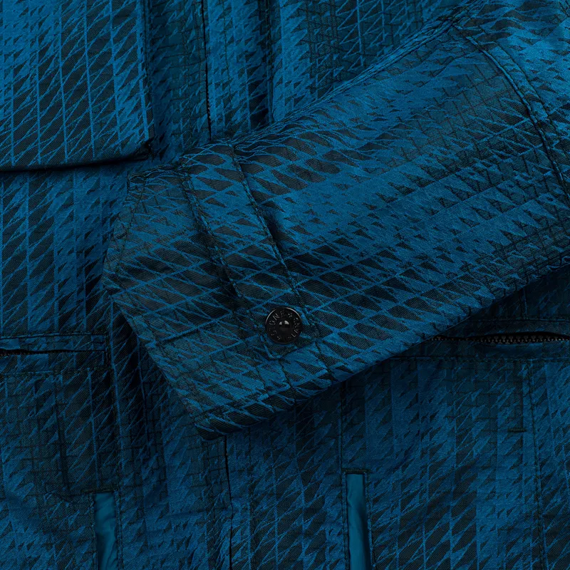 Stone Island Shadow Project Мужская куртка ветровка Jacquard Viscosa Nylon