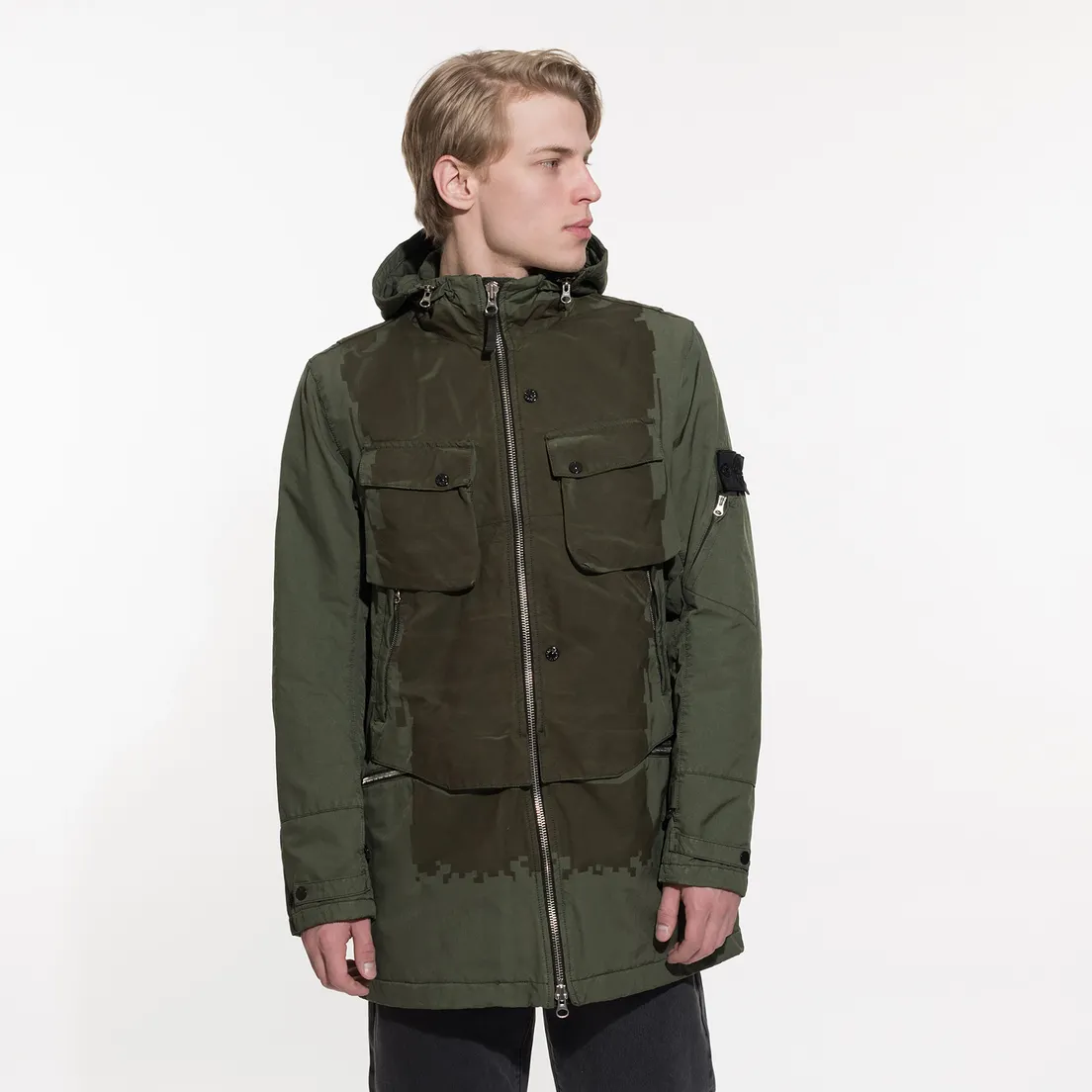 Stone Island Shadow Project Мужская куртка парка Laser Engraved David-TC