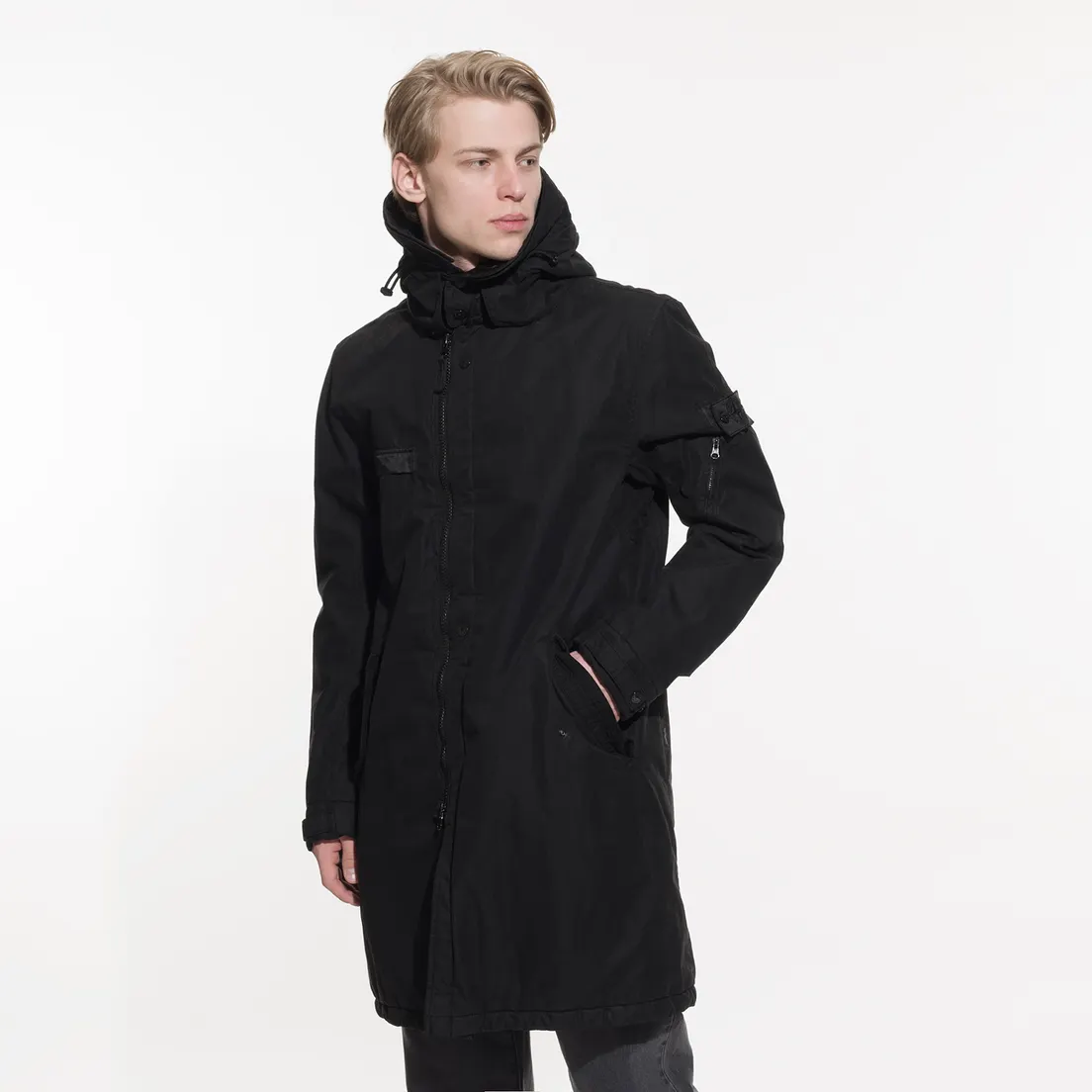 Stone Island Shadow Project Мужская куртка парка Padded Fishtail
