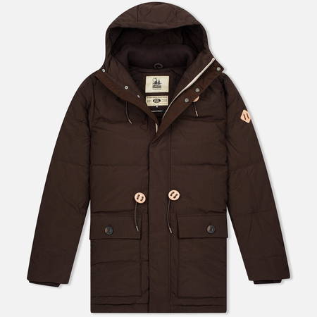 Мужская куртка парка Uniformes Generale Janssen Real Down Expedition Choc Brown