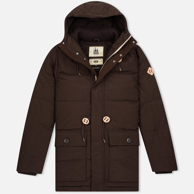 Мужская куртка парка Uniformes Generale Janssen Real Down Expedition Choc Brown