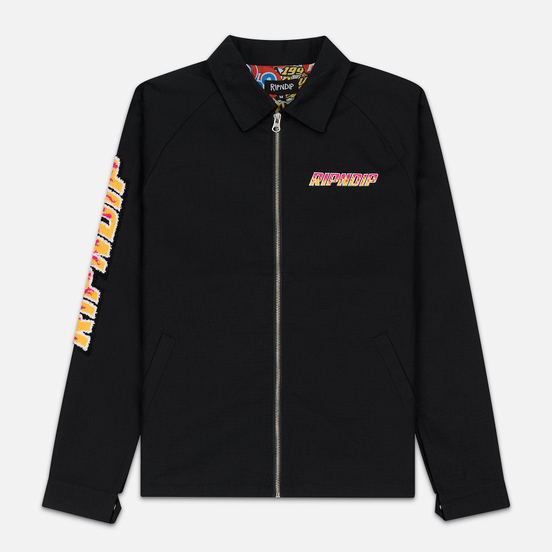 Мужская куртка RIPNDIP Racing Team Cotton Twill Coach Black