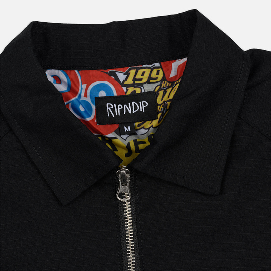 Мужская куртка RIPNDIP Racing Team Cotton Twill Coach Black