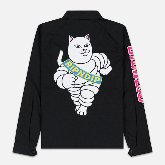 Мужская куртка RIPNDIP Racing Team Cotton Twill Coach Black