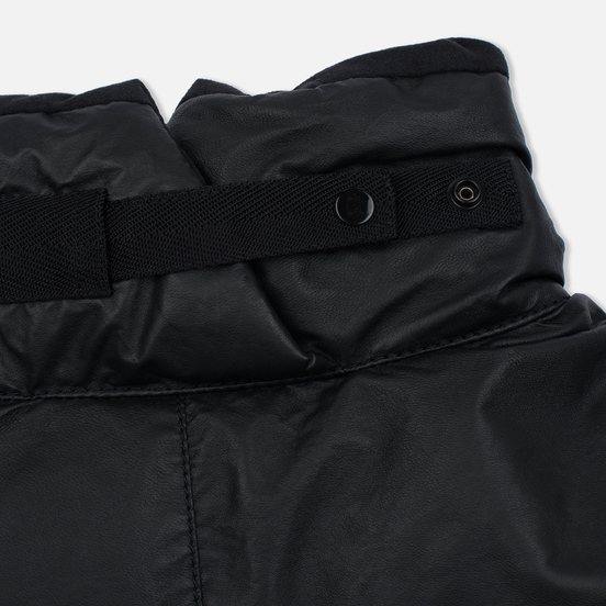 Мужская куртка Stone Island Featherweight Leather Down Black