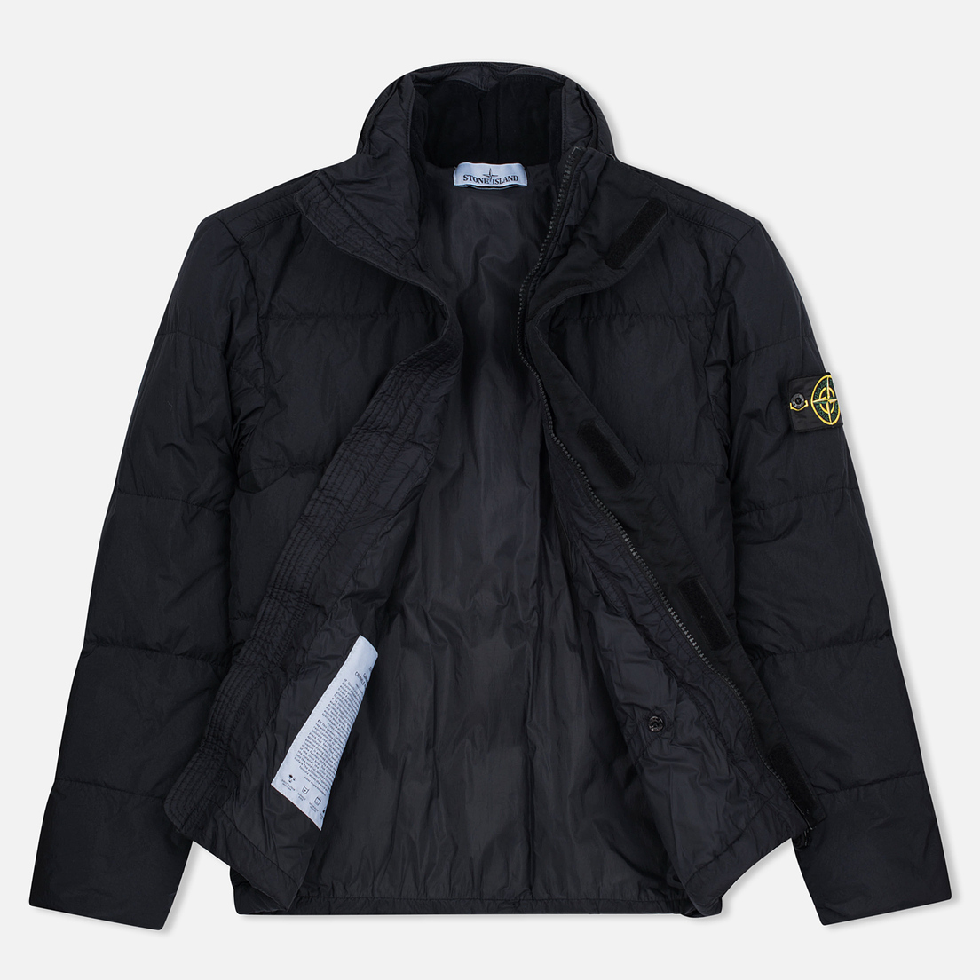 stone island mesh reflective down jacket