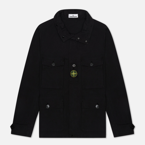 Мужская куртка Stone Island Multipocket Cotton-Nylon Black