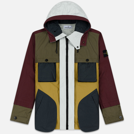 Мужская куртка Stone Island Tela Placcata Bicolore Mustard