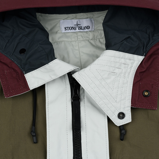 Мужская куртка Stone Island Tela Placcata Bicolore Mustard