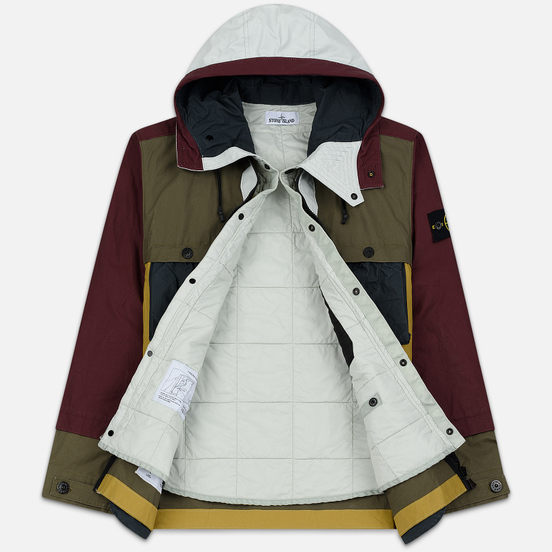Мужская куртка Stone Island Tela Placcata Bicolore Mustard