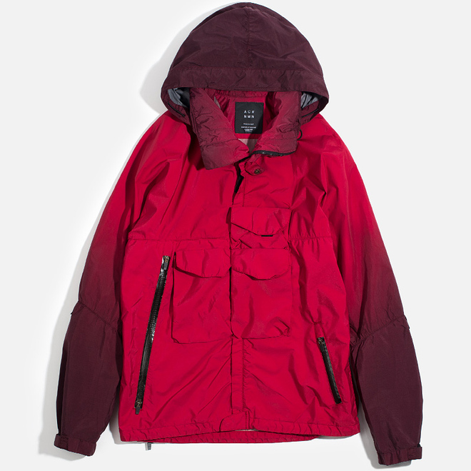 Мужская куртка ветровка Acronym x Nemen Hardshell Object Dyed Dark Pink/Ink Black