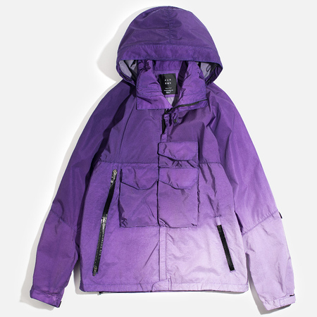 Мужская куртка ветровка Acronym x Nemen Hardshell Object Dyed Dark Purple/White